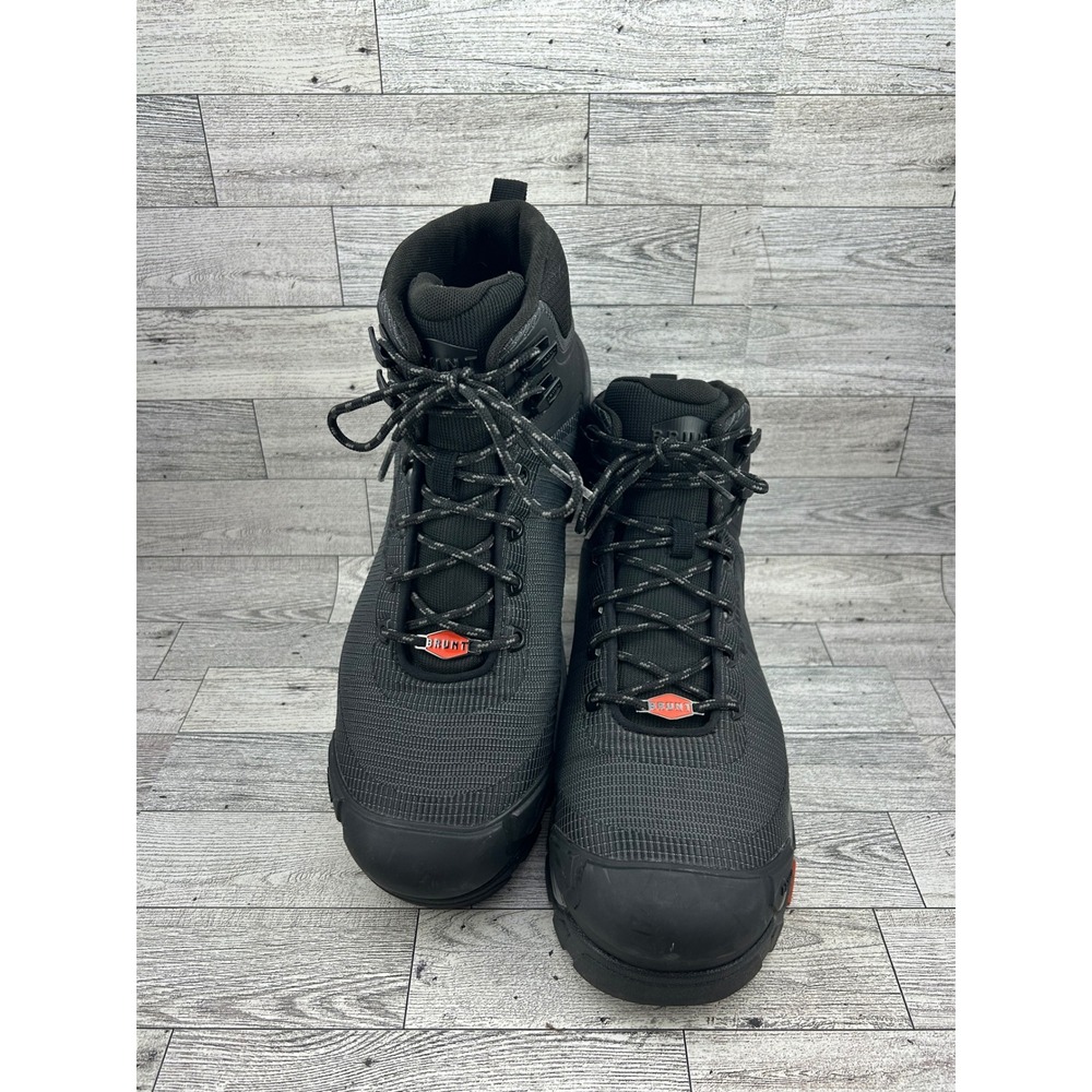 Brunt The Ryng Comp Toe Waterproof Work Boots Black Grey BRF30000-002 Men Sz 9M